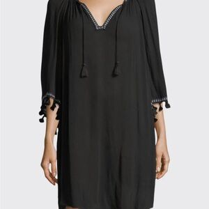 Seafolly Australia Swim Beach Cover-up Kaftan Resort Vacation Black